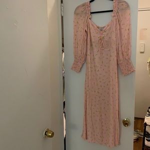 Faithful the Brand pink flower dress size small